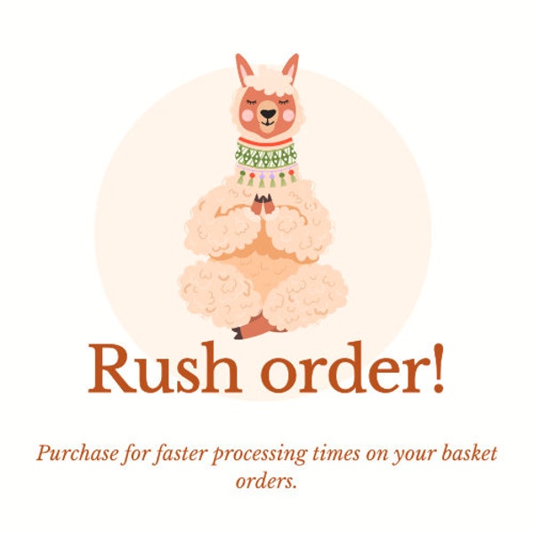 Rush Order Fee for Production on Baskets and Basket Sets