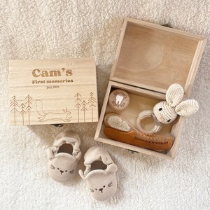 Personalized wood memory box