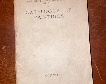 The METROPOLITAN Museum of art CATALOGUE of PAINTINGS