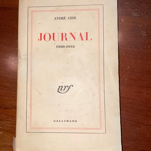 Journal par Andre Gide 1939-1942 / Vintage 2 edition rare collective French numbered book
