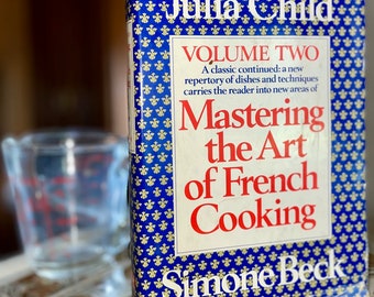 Mastering the Art of FRENCH COOKING Volume Two by Julia Child AND Simone Beck New York Alfred Knopf., Vintage Collectible French Cookbook