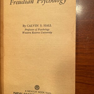 A primer of Freudian Psychology by Kevin Hall and FREUD Set of 2 Vintage books image 6