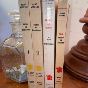 Set de 4 Le CERCLE Du LIVRE De FRANCE / Tisseyre / Dumas / Sedillot -  Antique Collective Book set