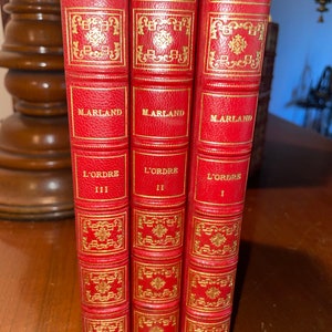 L’ORDRE Par Marcel Arland Tome 1,2,3 Lot de 3  exemplaire No. 429 / Antique Book Colllection Set of 3