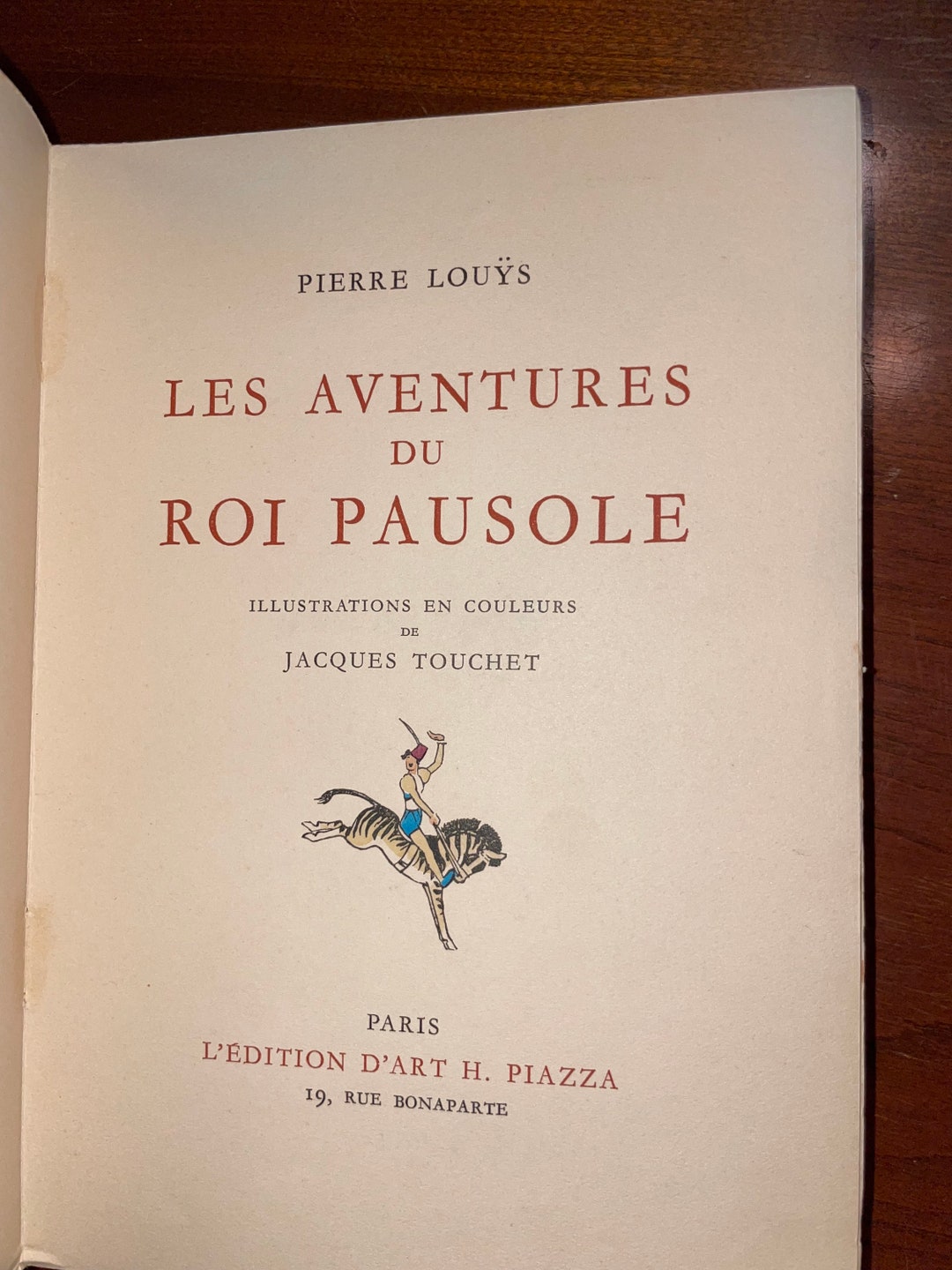 Les aventures du roi Pausole by LOUYS, Pierre: Très bon Plein chagrin (1947) Ed. numérotée | Ad hoc Art