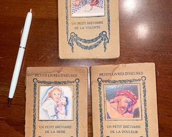 PETITS Livres D’HEURES / Alexandre Mercereau / Set of 3 Petite Collection Books