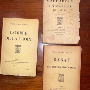 Jerome Et Jean Tharaud Original Edition Books / set of 3 Antiquarian books / lot de 3 Livres Anciens
