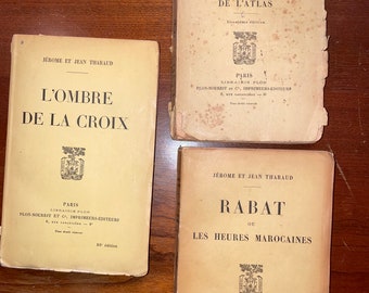 Jerome Et Jean Tharaud Original Edition Books / set of 3 Antiquarian books / lot de 3 Livres Anciens
