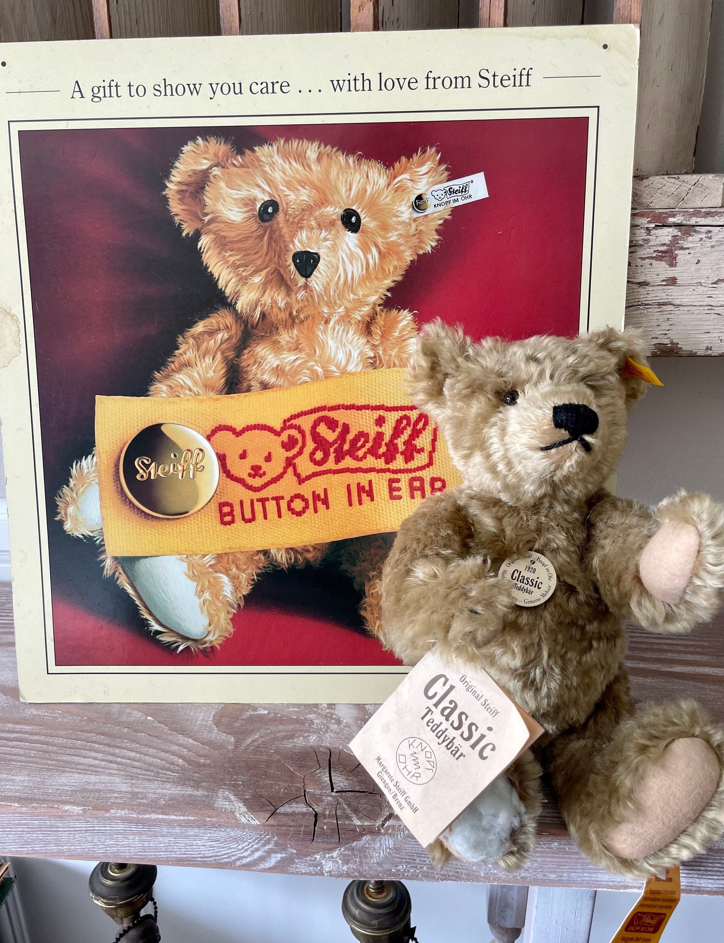 本物で時代を超越した、シュタイフ 1920 テディベア STEIFF テディベア