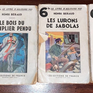 Le Livre D’Aujourd ‘Hui - Les Editions de France /  set of 6 Antique French collection books