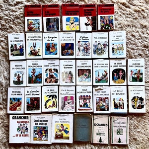 Marcel Grancher ~ set of 34 French Vintage First Editon collectibles books /ensemble de 34 livres de collection French Vintage First Edition