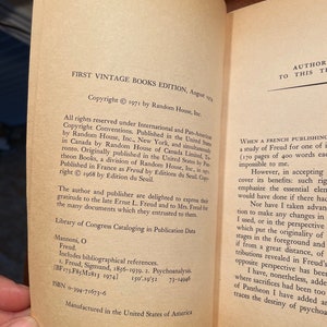 A primer of Freudian Psychology by Kevin Hall and FREUD Set of 2 Vintage books image 9