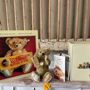Genuine and timeless, the Steiff 1920 Teddy Bear STEIFF Teddy bear original steiff made in germany 1920 classic teddy bear genuine mohair