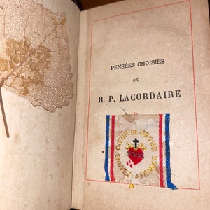 Pensees Choisies du R. P. Lacordaire De L&#39;Ordre Des Frères Prêcheurs extraites de ses ouvres et publiées sous la Direction du R.P. Chocarne