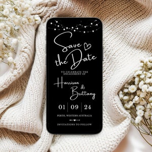 Save The Date Invitation | Minimal Save the Date | Simple Save The Date Card | Save the Date Invite | Simple Modern Save the Date Invite