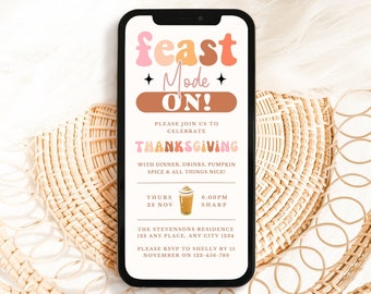 Friendsgiving Invitation | Friends Giving | Give Thanks Invite | Friends Thanksgiving | Thanksgiving Invite | Thanksgiving Invitation