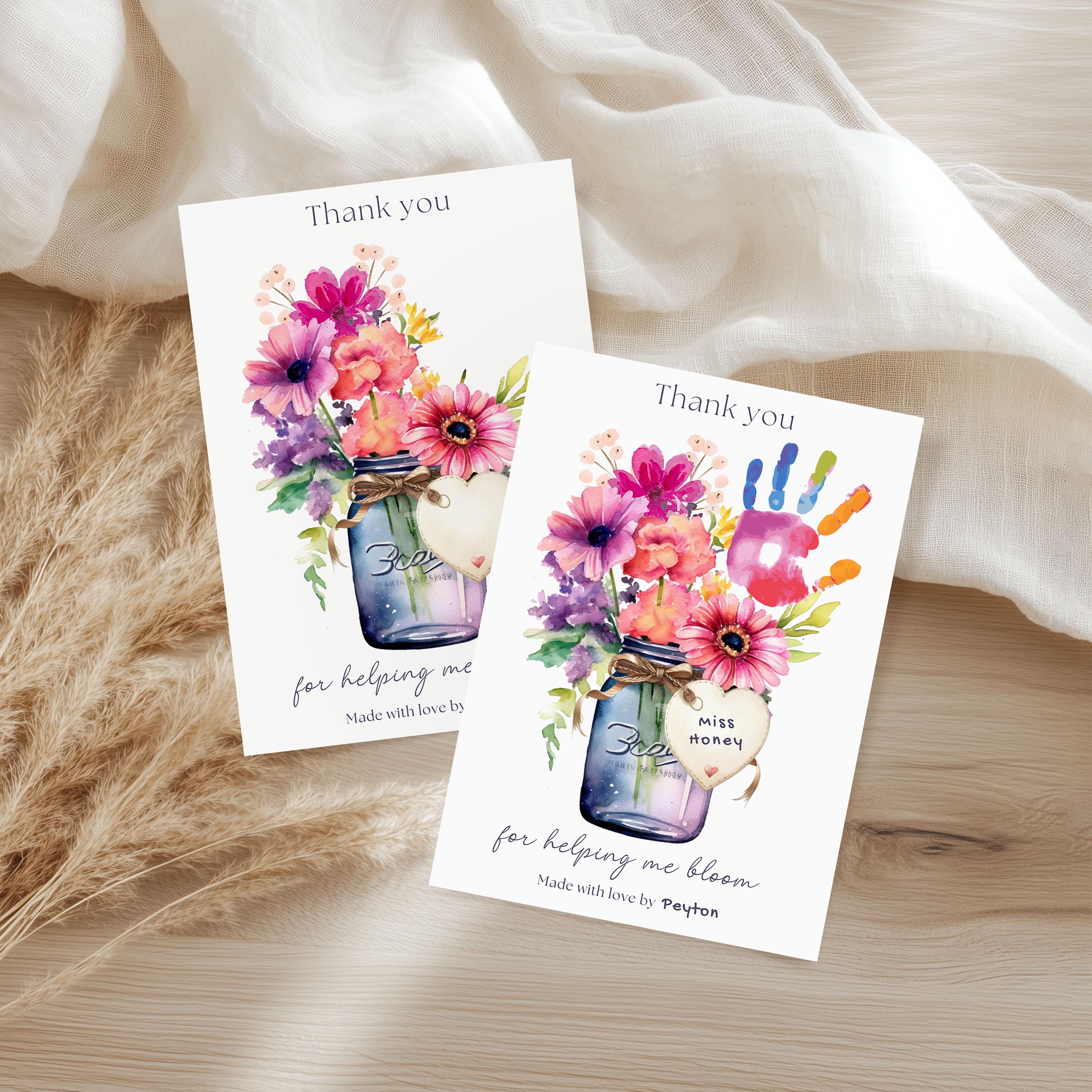 Teacher Appreciation Gift Handprint Art Instant Download | Printable ...