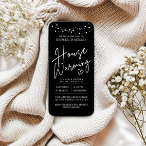 House Warming Invitation | Housewarming Invite | Minimal House Warming Invite | Digital House Warming Invitation | Phone Invite | Editable image 5
