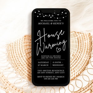 House Warming Invitation | Housewarming Invite | Minimal House Warming Invite | Digital House Warming Invitation | Phone Invite | Editable image 3