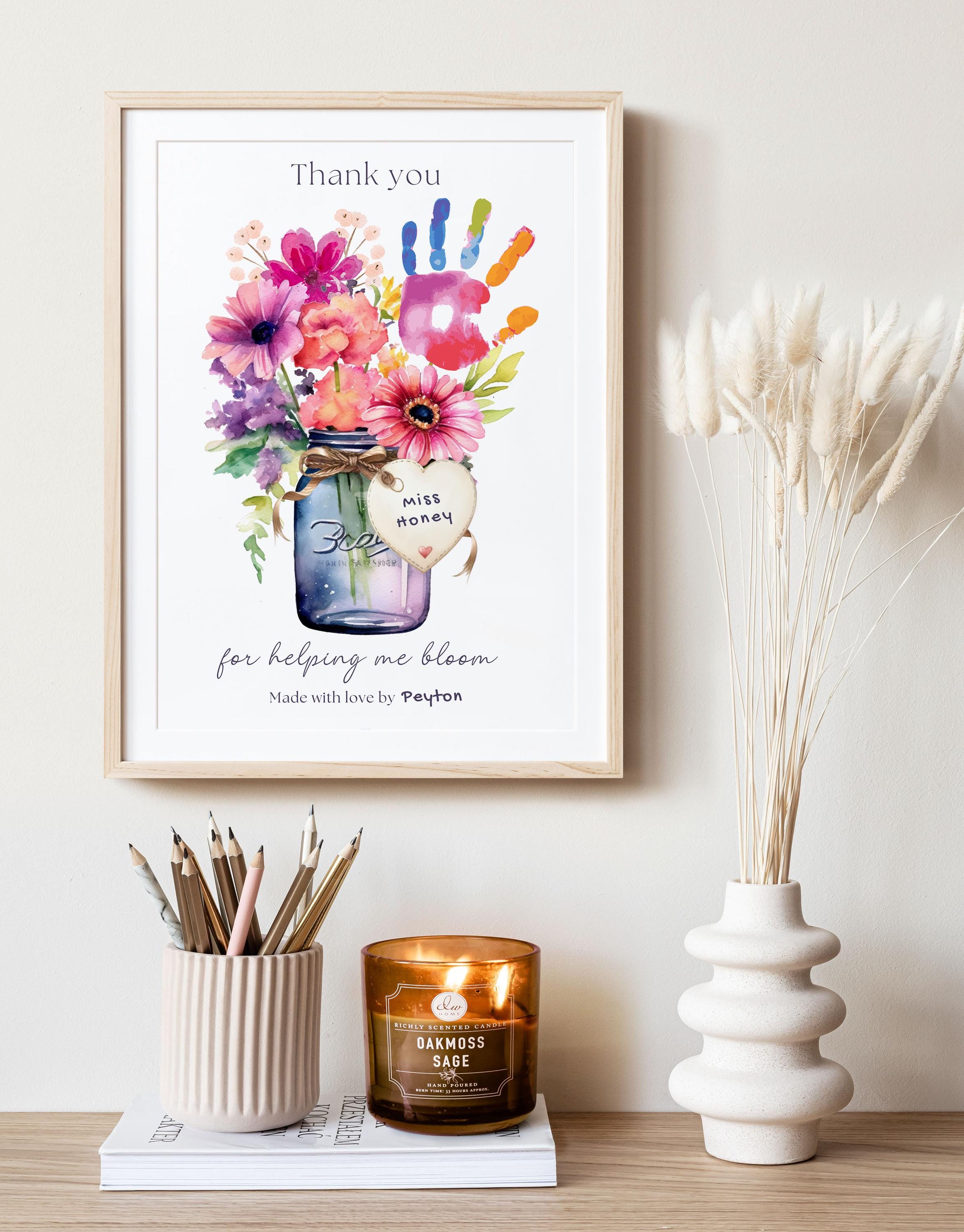 Teacher Appreciation Gift Handprint Art Instant Download | Printable ...