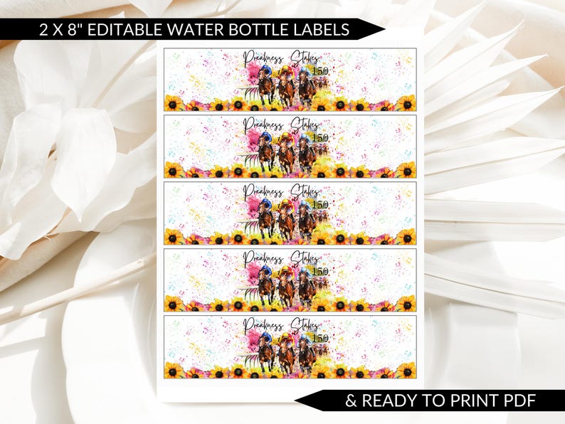 Preakness Party Decor Bundle | Horse Racing Printable's | Editable ...