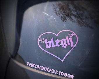 BLEGH Heart Vinyl Decal