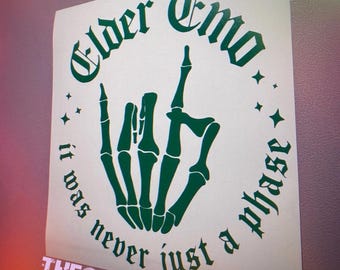 Elder Emo – Es war nie nur eine Phase – Vinyl-Aufkleber