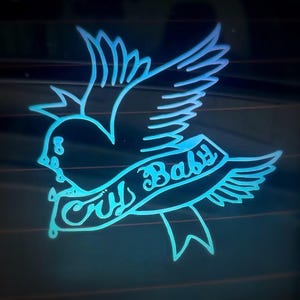 Lil Peep Cry Baby Vinyl Decal