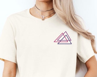 Bisexual Graphic Tee, Bi Pride Shirt, Subtle Bi Pride Shirt,Bisexual Pride Shirt,Bisexual Gift,Bisexual Tshirt,Queer Owned Shops,LGBTQ Pride