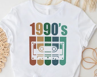 Retro 90s Cassette Tape Shirt - Music Lover Tee