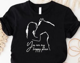 Camiseta para amantes de los caballos: ropa ecuestre, regalo para amantes de los caballos