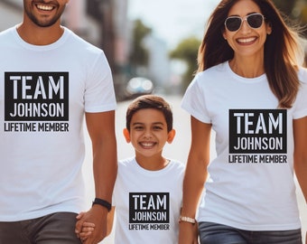 Custom Family Reunion Shirts, Personalized Team Matching T-Shirts