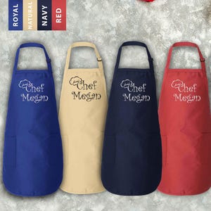 Custom Embroidered Apron: Personalized Chef Gift