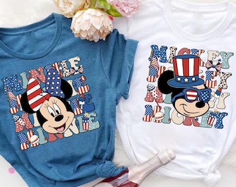 Mickey & Friends 4th of July Shirt, Patriotic Disney Tee