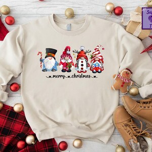 Christmas Gnomes Sweatshirt,Cute Gnome Shirt,Women Holiday Gift,Merry Christmas Gnomes Sweatshirt,Funny Christmas Sweater,Christmas Gift
