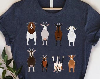 Goats Shirts, Goat Lover Shirt, Cute Goats Shirt, Farm Animal Shirt, Farmer Girl Shirt, Farm Animal Shirt, Funny Goat Shirt, Cute Farm Shirt