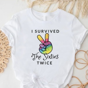 Funny 70th Birthday Shirt,I Survived The 60s Twice Shirt,Grandma Birthday Party Tee,Grandpa Birthday Gift,70th Birthday Gift,70th Bday Shirt