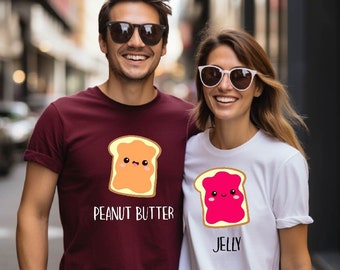 Peanut Butter and Jelly Shirts: Matching Couple T-Shirts