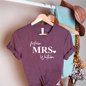 a t - shirt with the words future mrs written on it
