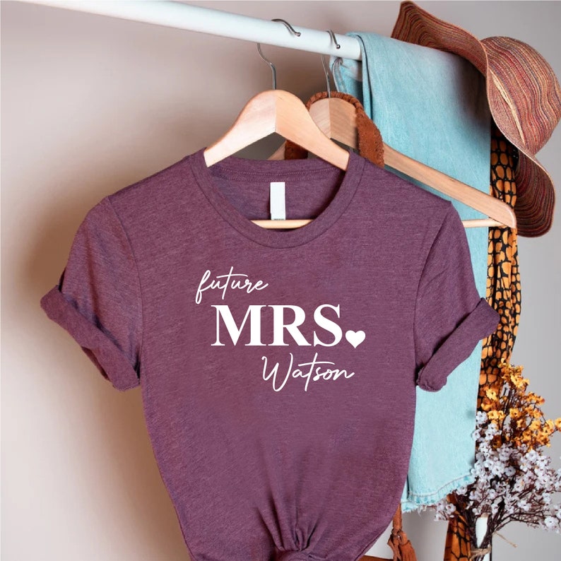 a t - shirt with the words future mrs written on it