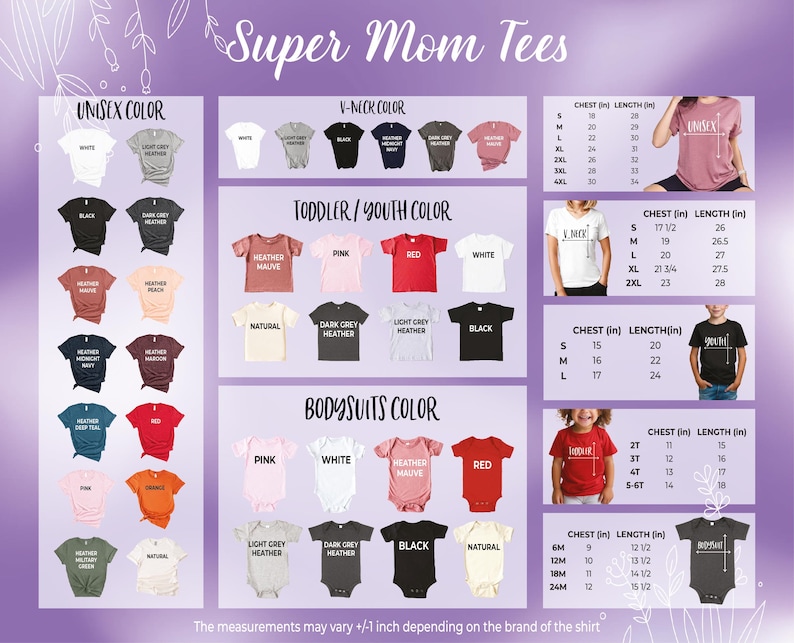 a picture of a woman's t - shirt size guide
