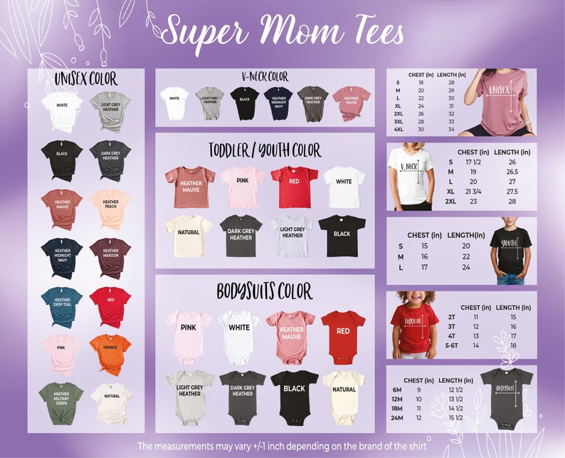 a picture of a woman's t - shirt size guide