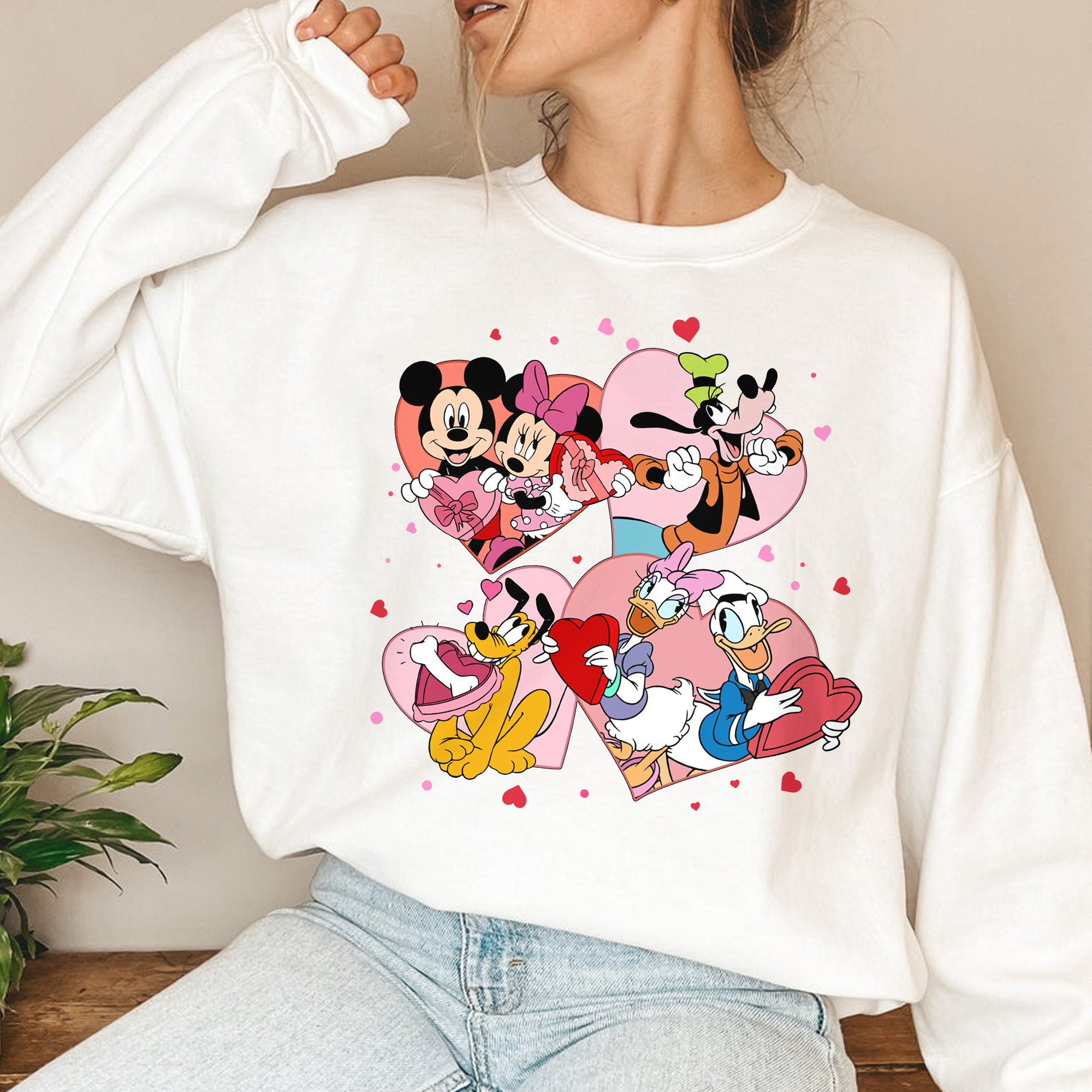 Discover Disney Valentine Sweatshirt, Mickey Minnie Valentine Sweatshirt