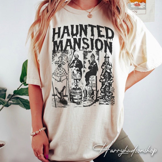 Vintage The Haunted Mansion Comfort Colors Shirt, Disney Halloween Shirt, Haunted Mansion Shirt, Halloween Matching, Haunted Mansion 1969