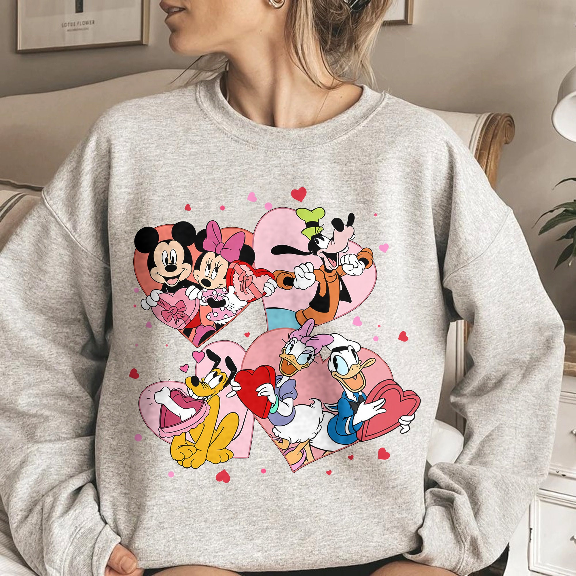 Discover Disney Valentine Sweatshirt, Mickey Minnie Valentine Sweatshirt