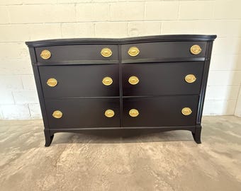 Lacquered - Antique Mahogany Hepplewhite Dresser