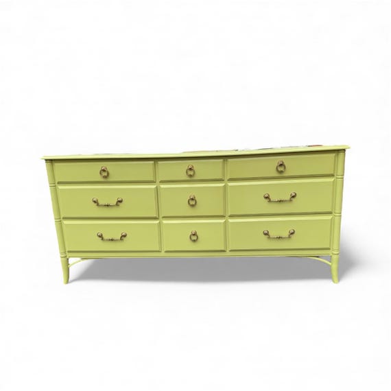 green bamboo dresser Thomasville Faux Bamboo Dresser main image 1