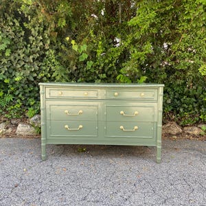 Sold …. Faux Bamboo Dresser by Thomasville