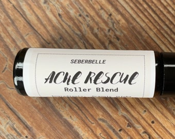 Organic Acne Rescue Roller Blend, 10 ml., Acne Treatment Oil, Acne Serum, Essential Oil Blend, Tamanu Oil, Jojoba Oil, Calendula Extract