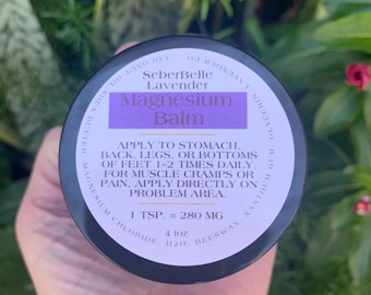 Natural Magnesium Body Balm | Muscle Relaxer, Sleep & Stress Relief